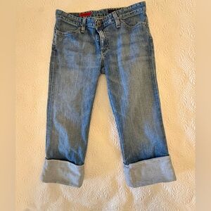 Ag Adriano Goldschmied Crop Capri Blue Jean